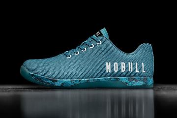 Turquoise Nobull Water Heather Men's Trainers | CA P1262J